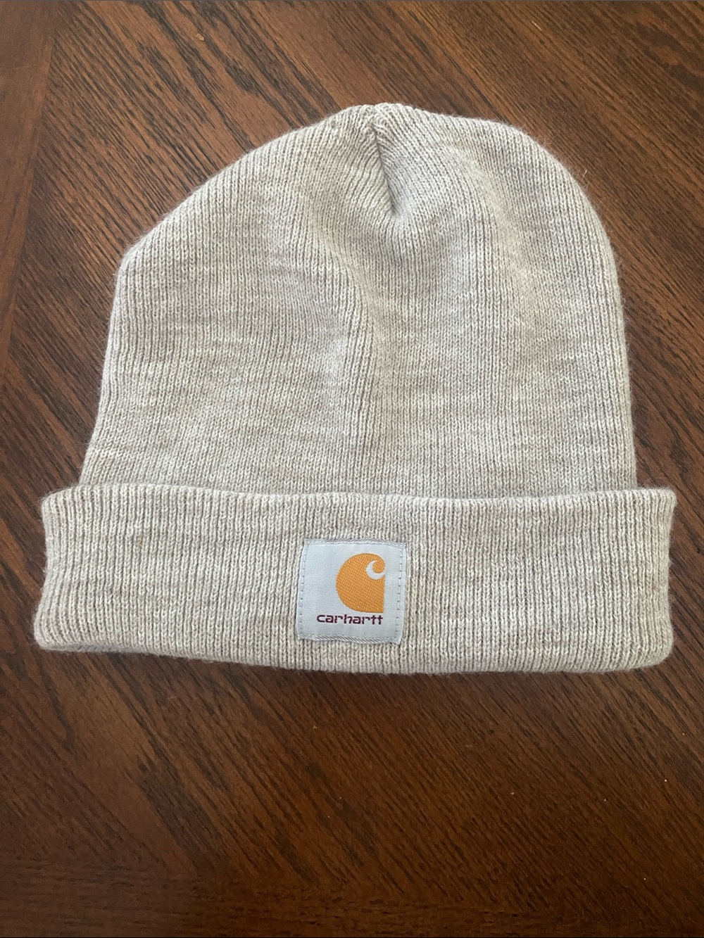 ❄️🌨️🗻Carhartt Hat in Light Gray with Logo Patch